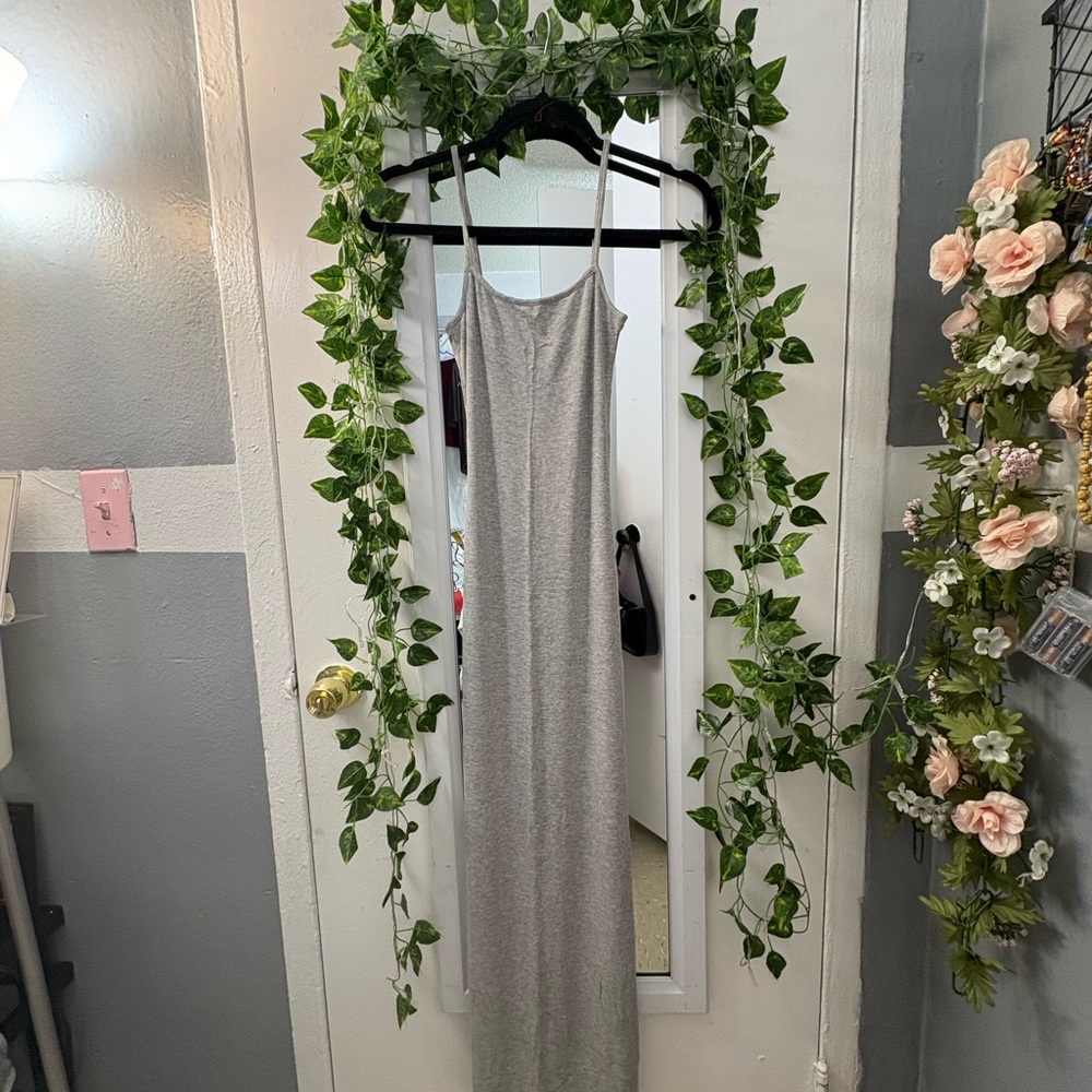 H&M Light Gray Maxi Dress
